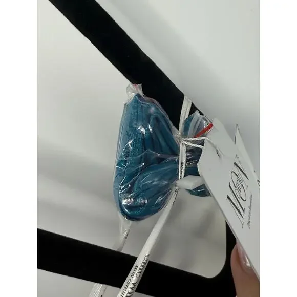 NEW Ellie Wilde Mon Cheri Formal Gown Women 2 Blue Embroider Floral Pageant Prom - Picture 7 of 13